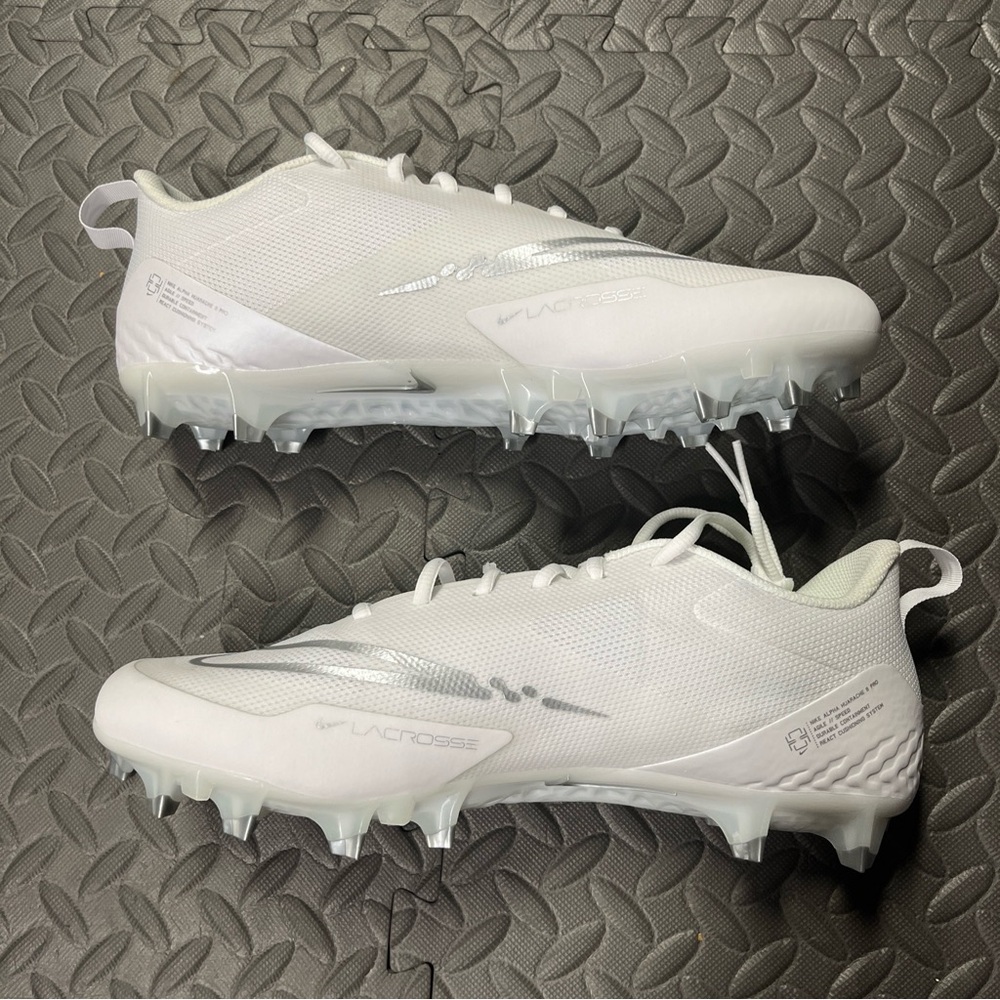 Nike Alpha Huarache 8 Pro LAX White Platinum CW4439-110 Men's Size 14 Cl… - Picture 3 of 10